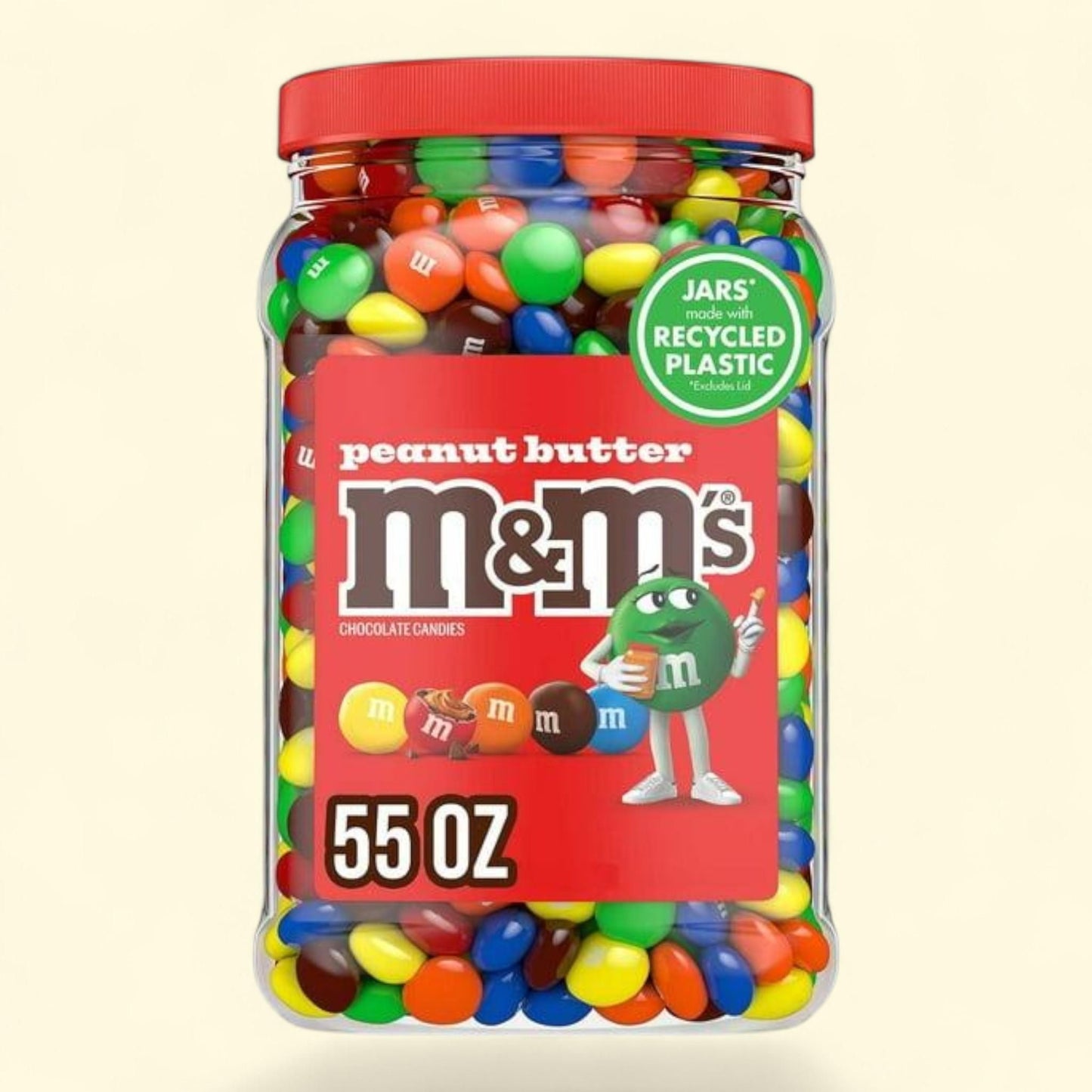 M&M'S Peanut Butter Milk Chocolate Candy, 55 oz