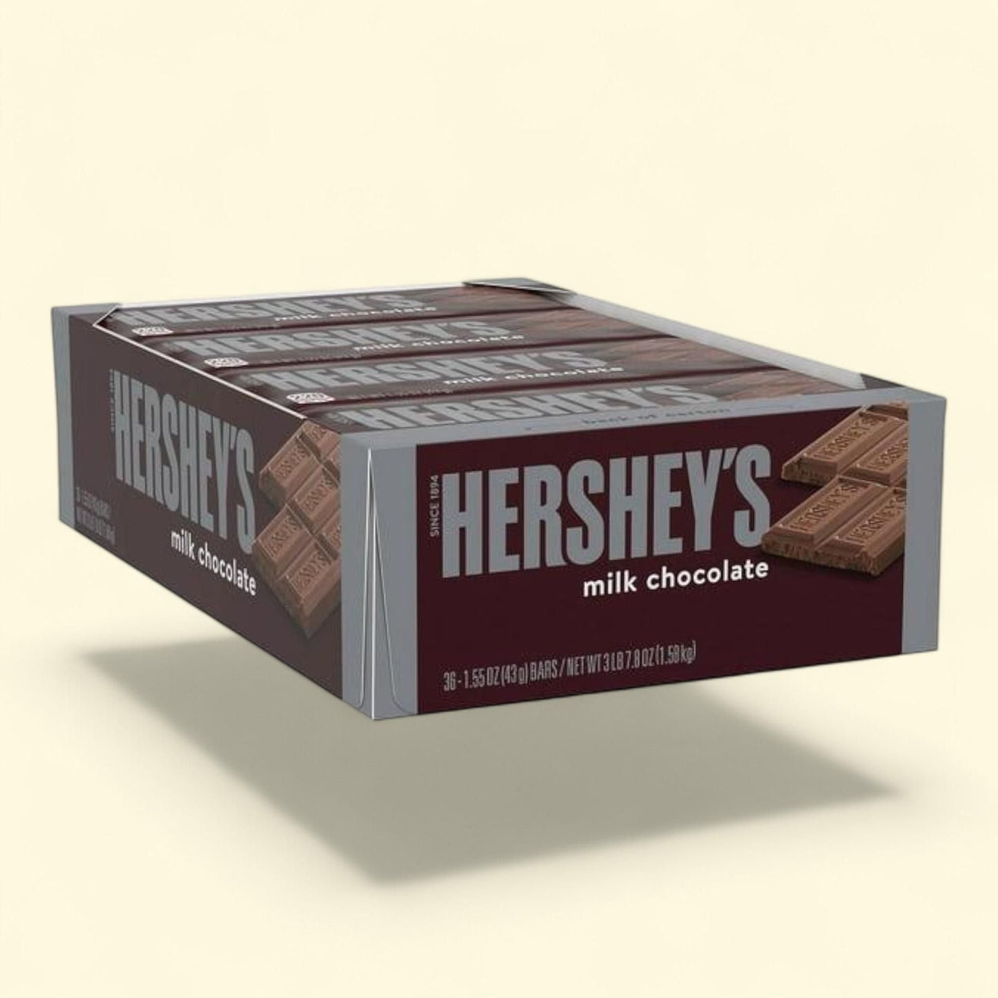 HERSHEY'S Milk Chocolate Candy Bars, 1.55 oz., 36 pk.