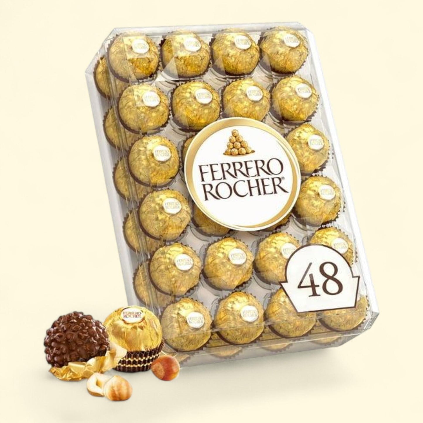 Ferrero Rocher Milk Chocolate Hazelnut, 48 ct.