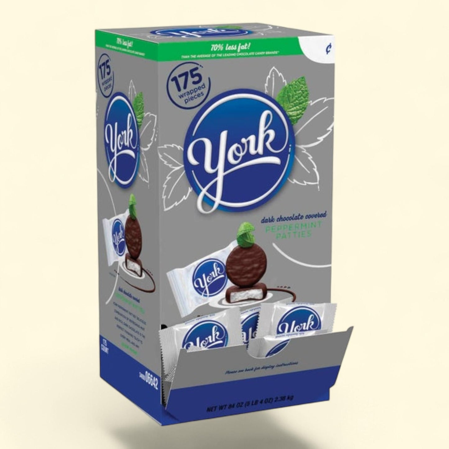 York Dark Chocolate Peppermint Patties, 84 oz, 175-count