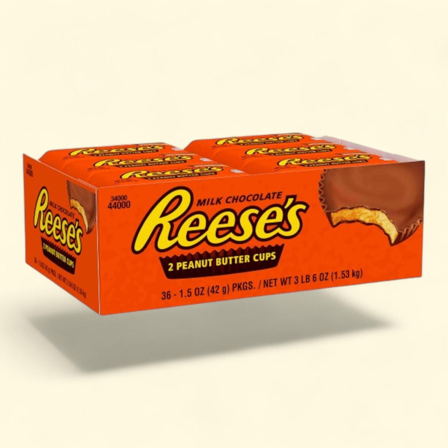 Reese's Peanut Butter Cups, Milk Chocolate, 1.5 oz, 36-count