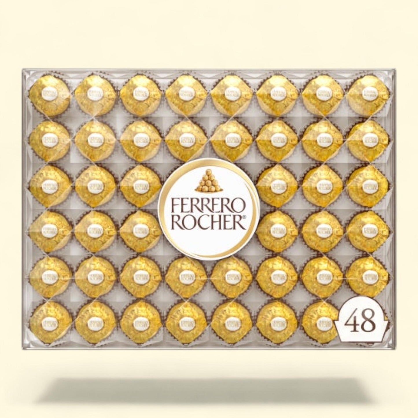 Ferrero Rocher, Milk Chocolate Hazelnut Candy, 21.2 oz, 48 Count