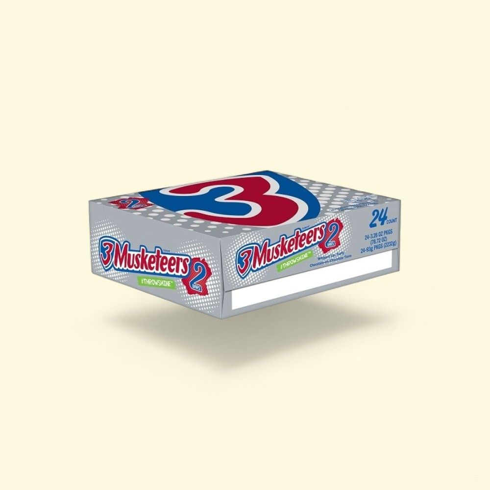 3 Musketeers King Size Chocolate Bar 24 Count — authentic US product shipped worldwide by Treatspree