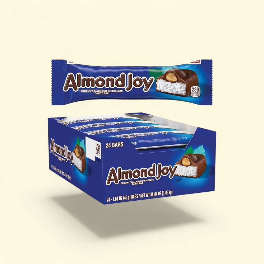 Almond Joy Coconut Almond Chocolate Candy Bars (24-Count) — authentic US product shipped worldwide by Treatspree