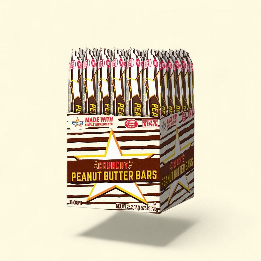 Atkinson's Peanut Butter Candy Bars, Stand Up Box, 36 Count — authentic US product shipped worldwide by Treatspree