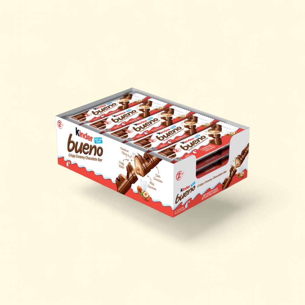 Kinder Bueno Crispy Creamy Chocolate Bar (20 x 1.5 oz) — authentic US product shipped worldwide by Treatspree