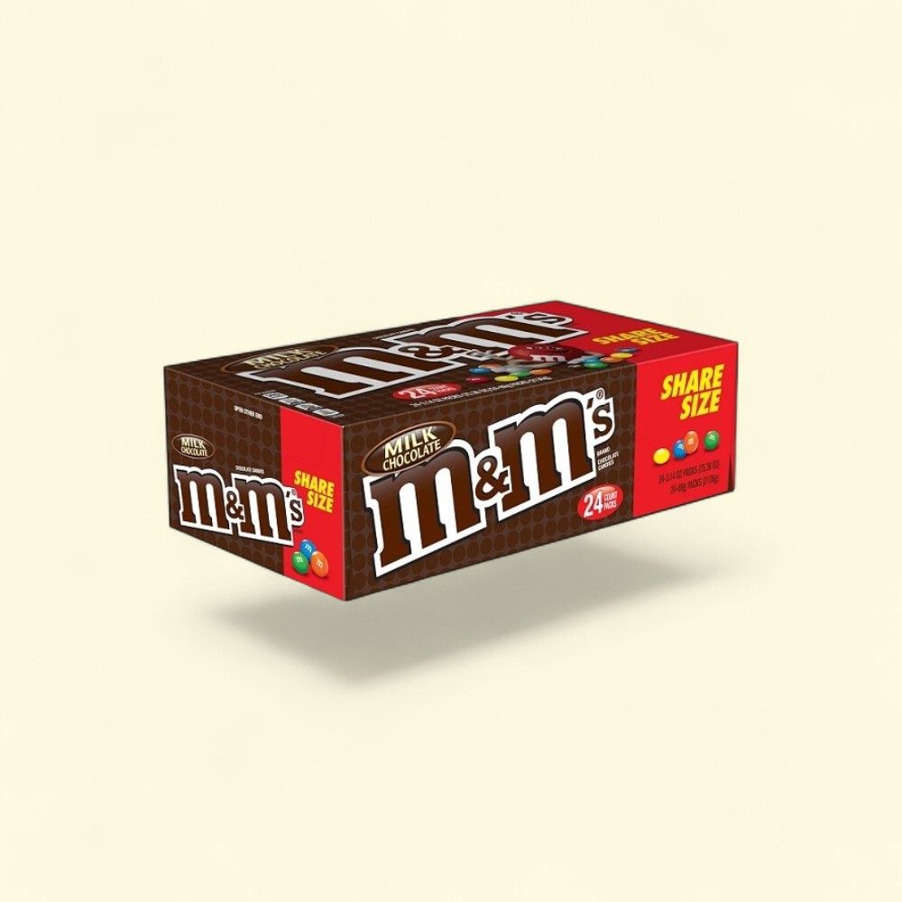M&M's Milk Chocolate King Size - 24 Count — authentic US product shipped worldwide by Treatspree