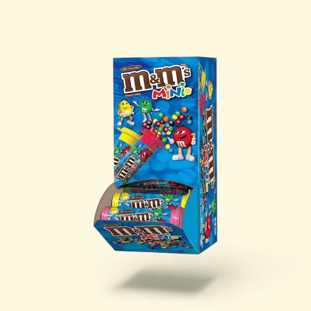 M&M's Minis Milk Chocolate Candy Tubes - 24 Count — authentic US product shipped worldwide by Treatspree