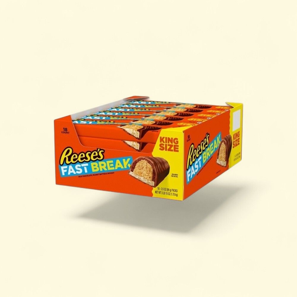 Reese's Fast Break King Size Bars - 18 Count Box — authentic US product shipped worldwide by Treatspree
