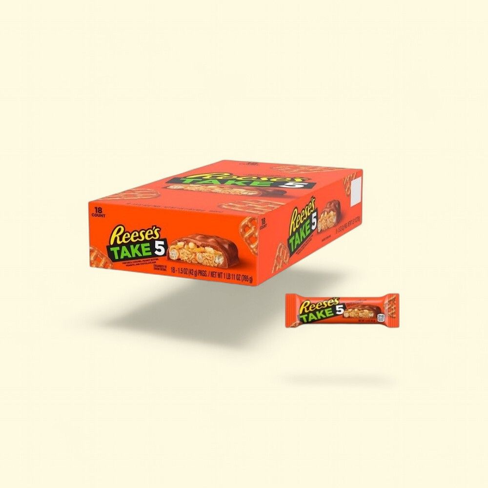 Reese's Take 5 Candy Bars - 18 Count — authentic US product shipped worldwide by Treatspree