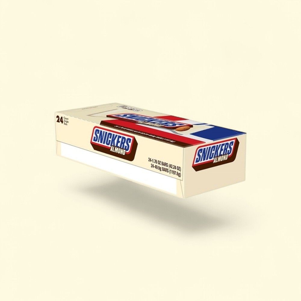 Snickers Almond Candy Bars - 24 Count — authentic US product shipped worldwide by Treatspree