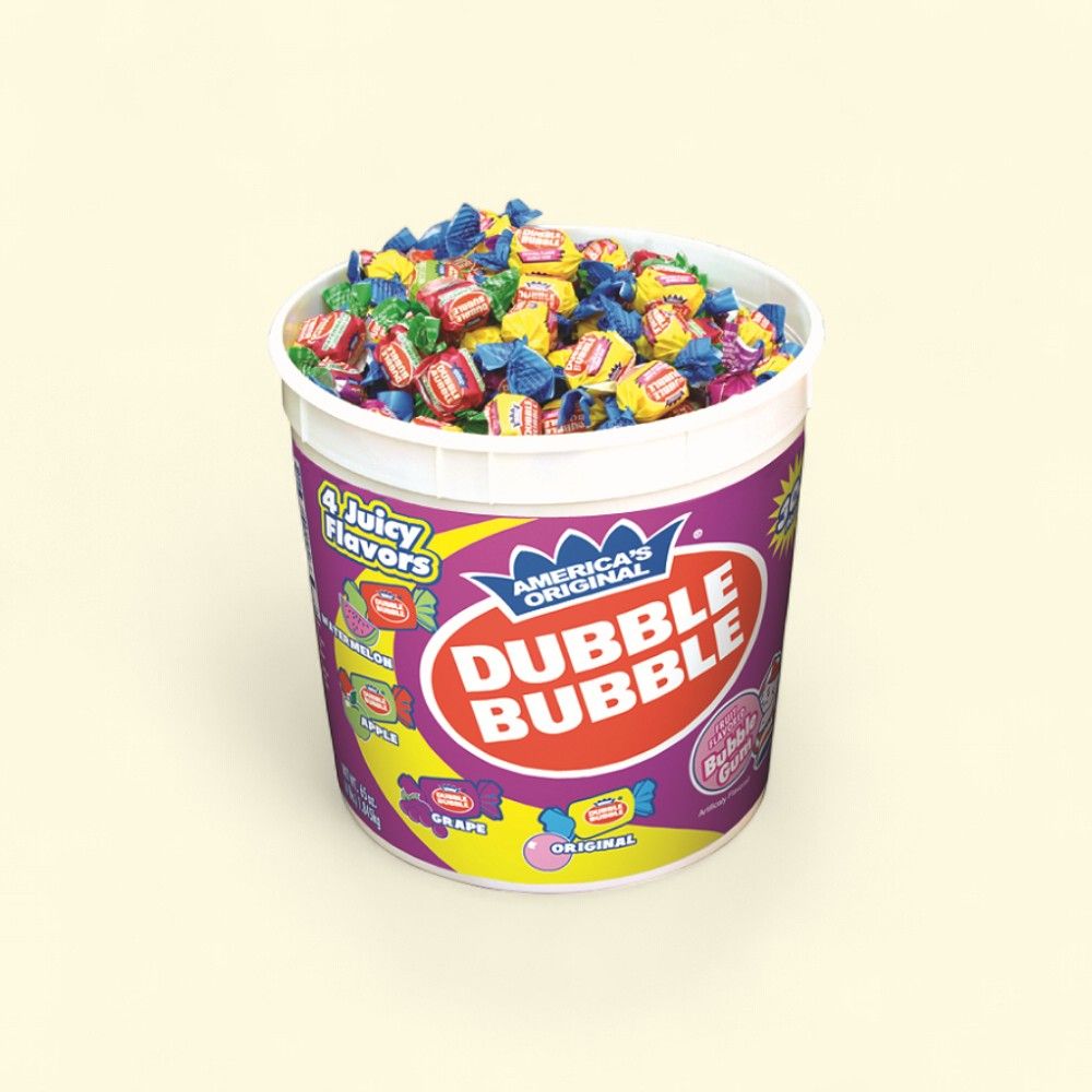 Dubble Bubble Assorted Twist Gum Tub, 300 Count — authentic US product shipped worldwide by Treatspree