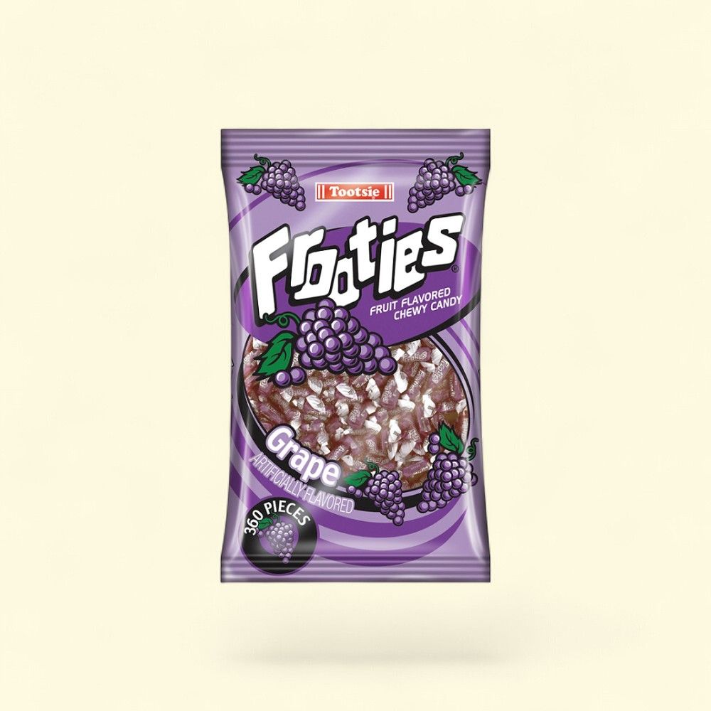 Frooties Grape Chewy Candy, 360 Count, 38.8 oz (1099g) — authentic US product shipped worldwide by Treatspree