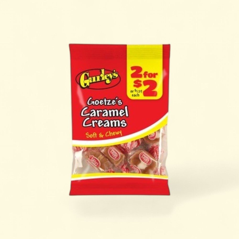 Gurley's Caramel Creams Candy (12 Count, 2 oz Each) — authentic US product shipped worldwide by Treatspree