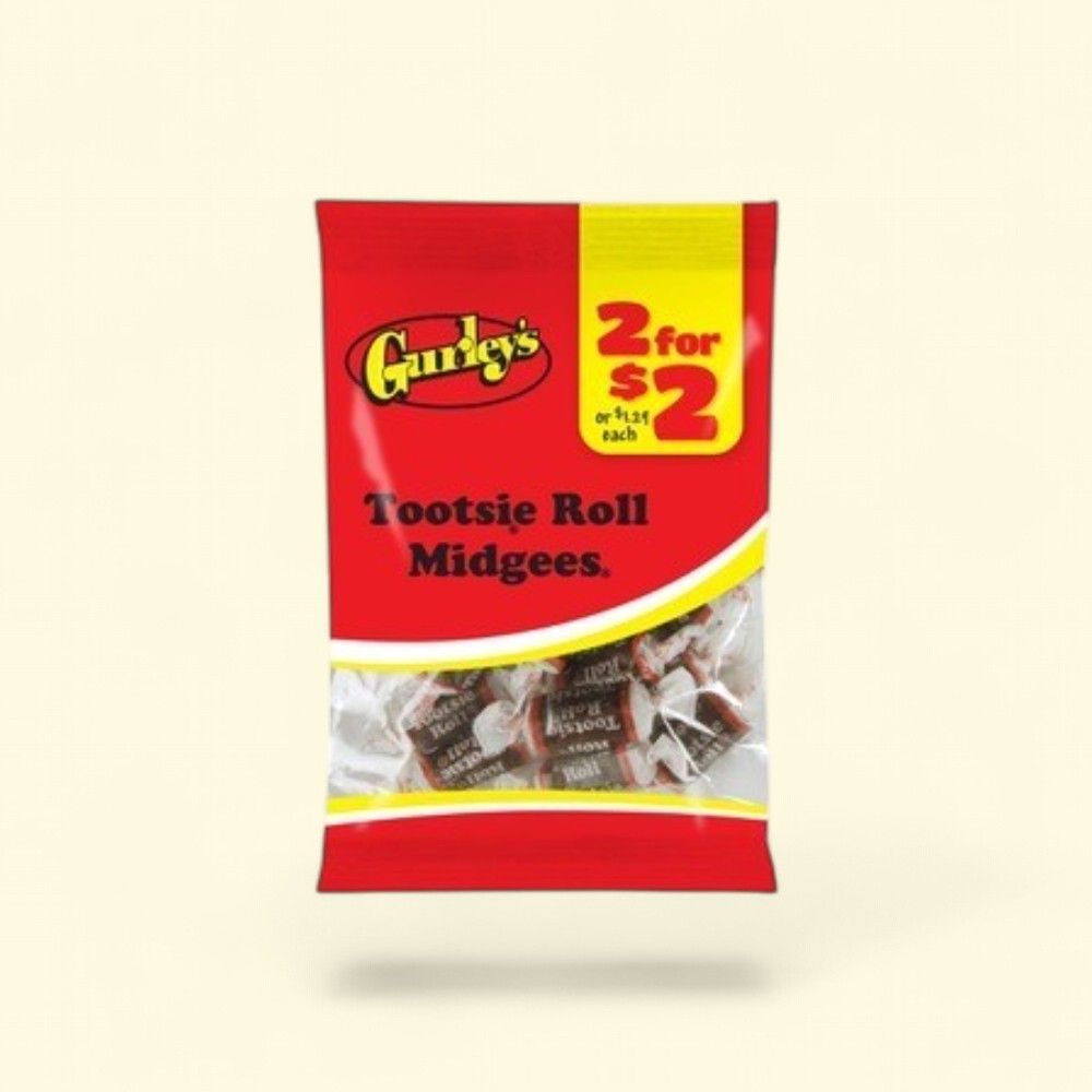 Gurley's Tootsie Roll Midgees Candy - 12 Count — authentic US product shipped worldwide by Treatspree