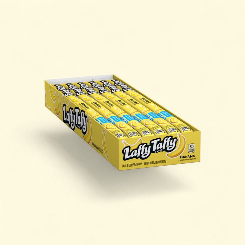 Laffy Taffy Rope Banana - 24 Count — authentic US product shipped worldwide by Treatspree