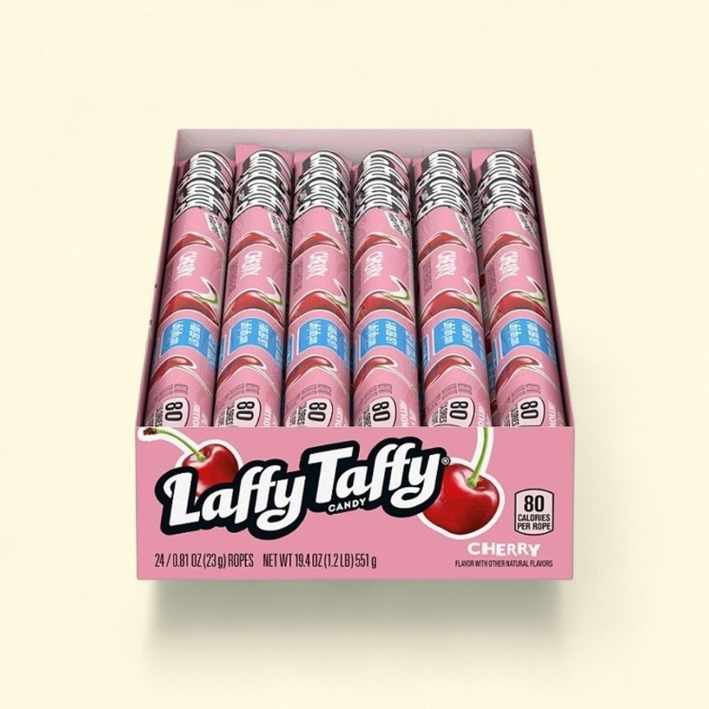 Laffy Taffy Cherry Rope Candy - 24 Count — authentic US product shipped worldwide by Treatspree