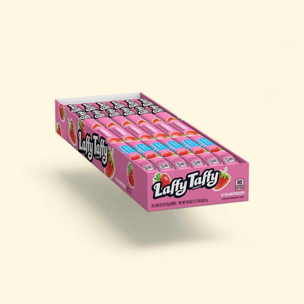 Laffy Taffy Rope Strawberry 24-Count — authentic US product shipped worldwide by Treatspree