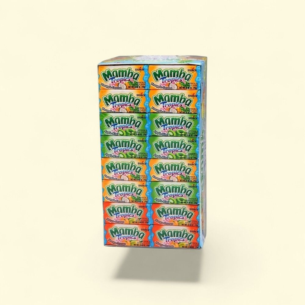 Mamba Tropics Chewy Candy - 48 Count — authentic US product shipped worldwide by Treatspree