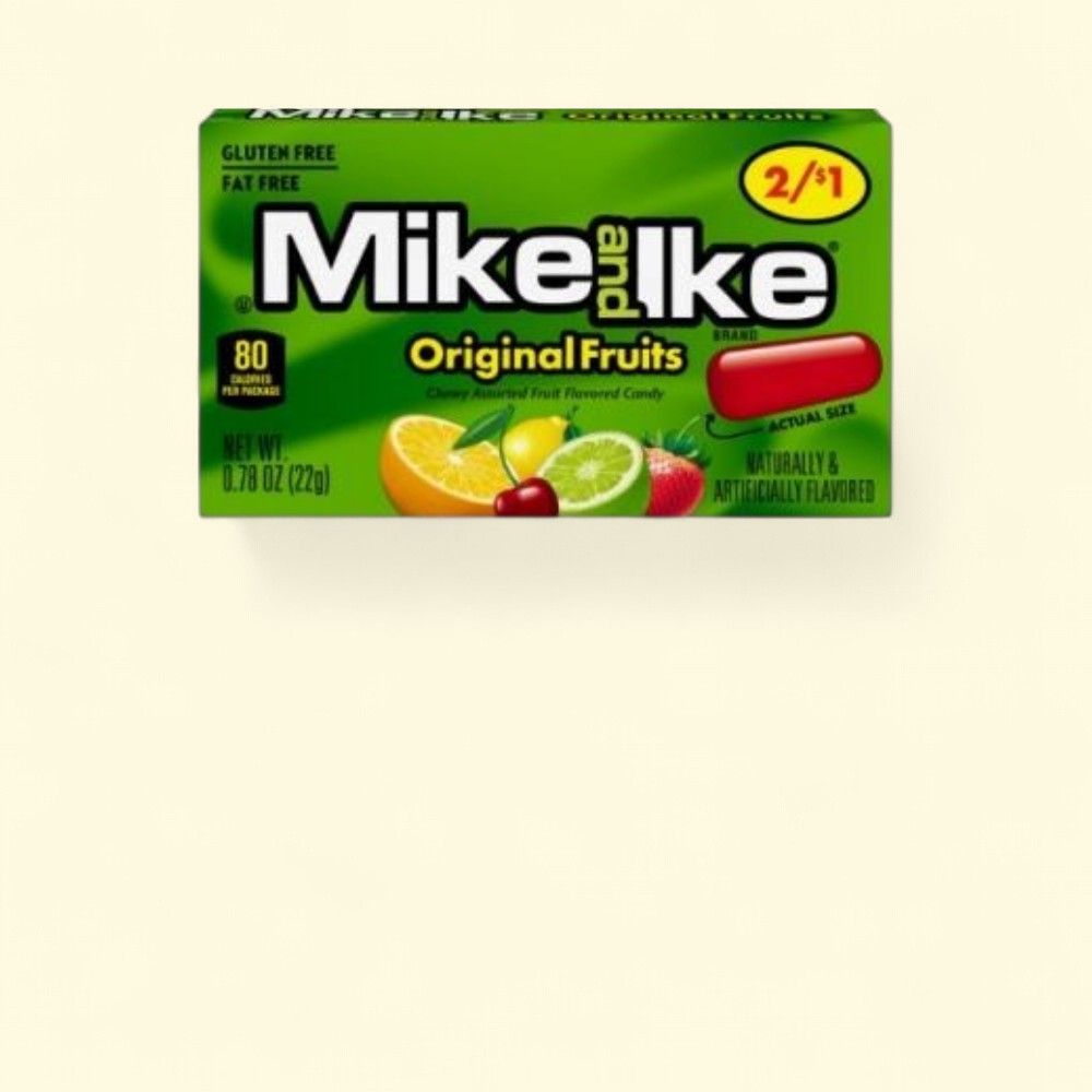 Mike and Ike Original Fruits Chewy Candy - 24 Count Box — authentic US product shipped worldwide by Treatspree