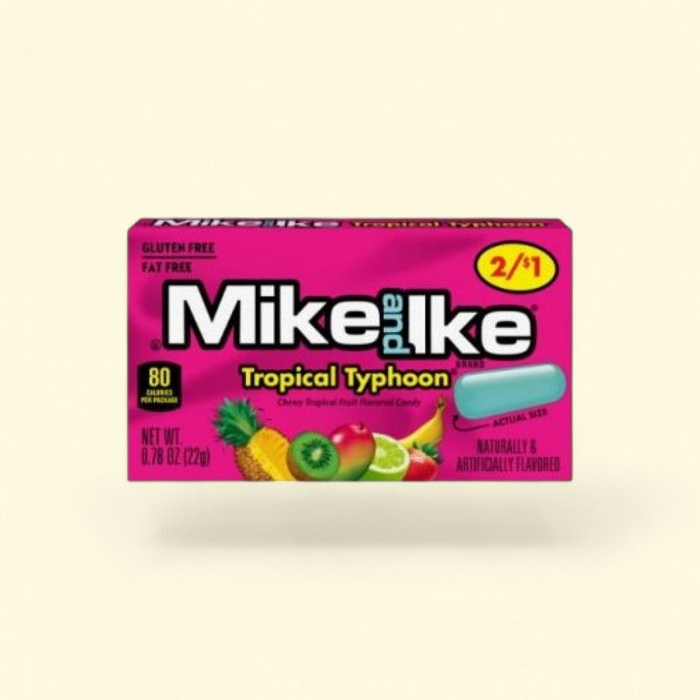 Mike and Ike Tropical Typhoon Chewy Candy — authentic US product shipped worldwide by Treatspree