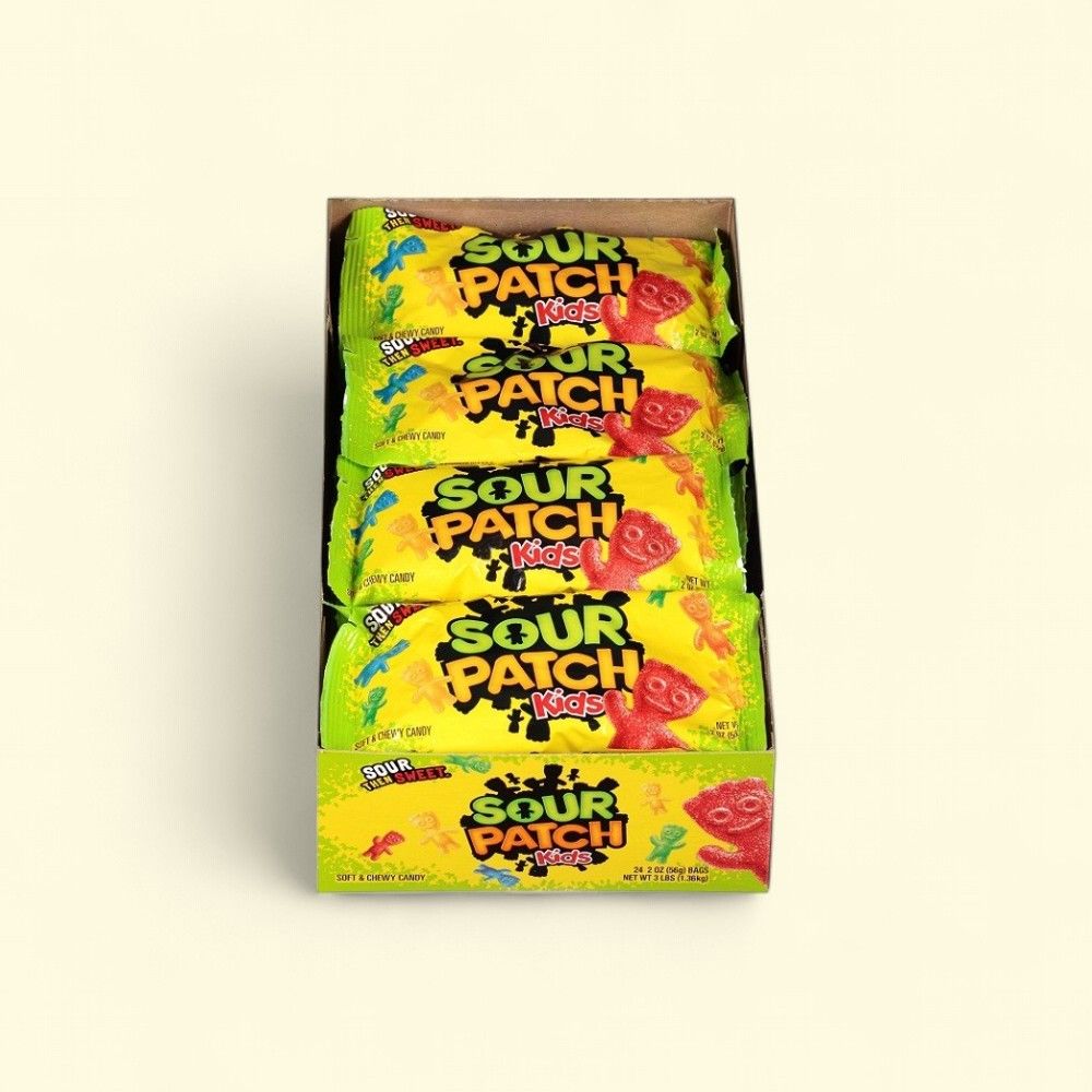 Sour Patch Kids Assorted Soft Candy, 24 Count, 2 oz — authentic US product shipped worldwide by Treatspree