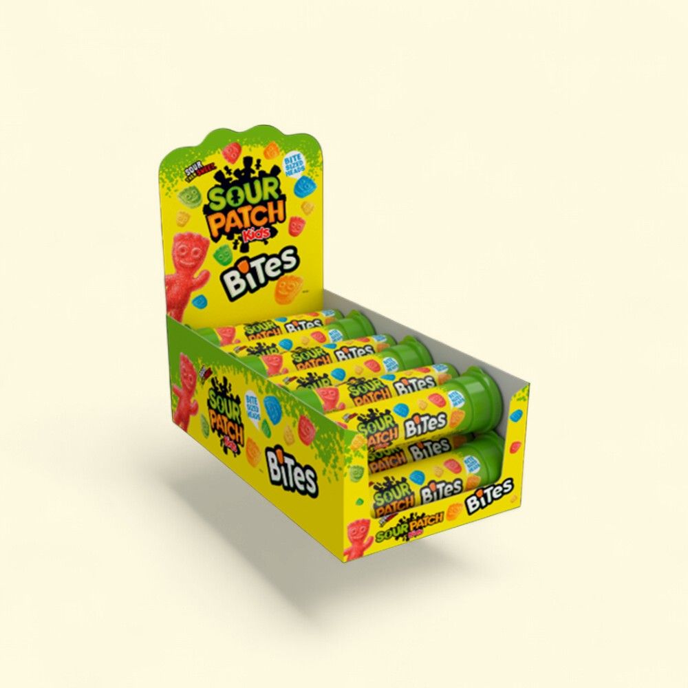 Sour Patch Kids Bites Tubes Candy - Assorted Fruit Flavors (12x 1.8oz) — authentic US product shipped worldwide by Treatspree
