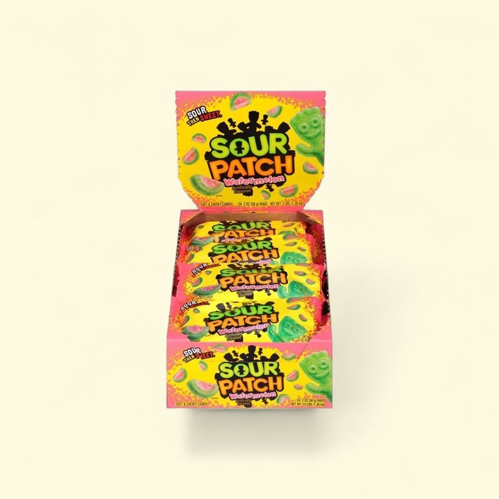 Sour Patch Kids Watermelon Soft & Chewy Candy (24 x 2oz) — authentic US product shipped worldwide by Treatspree