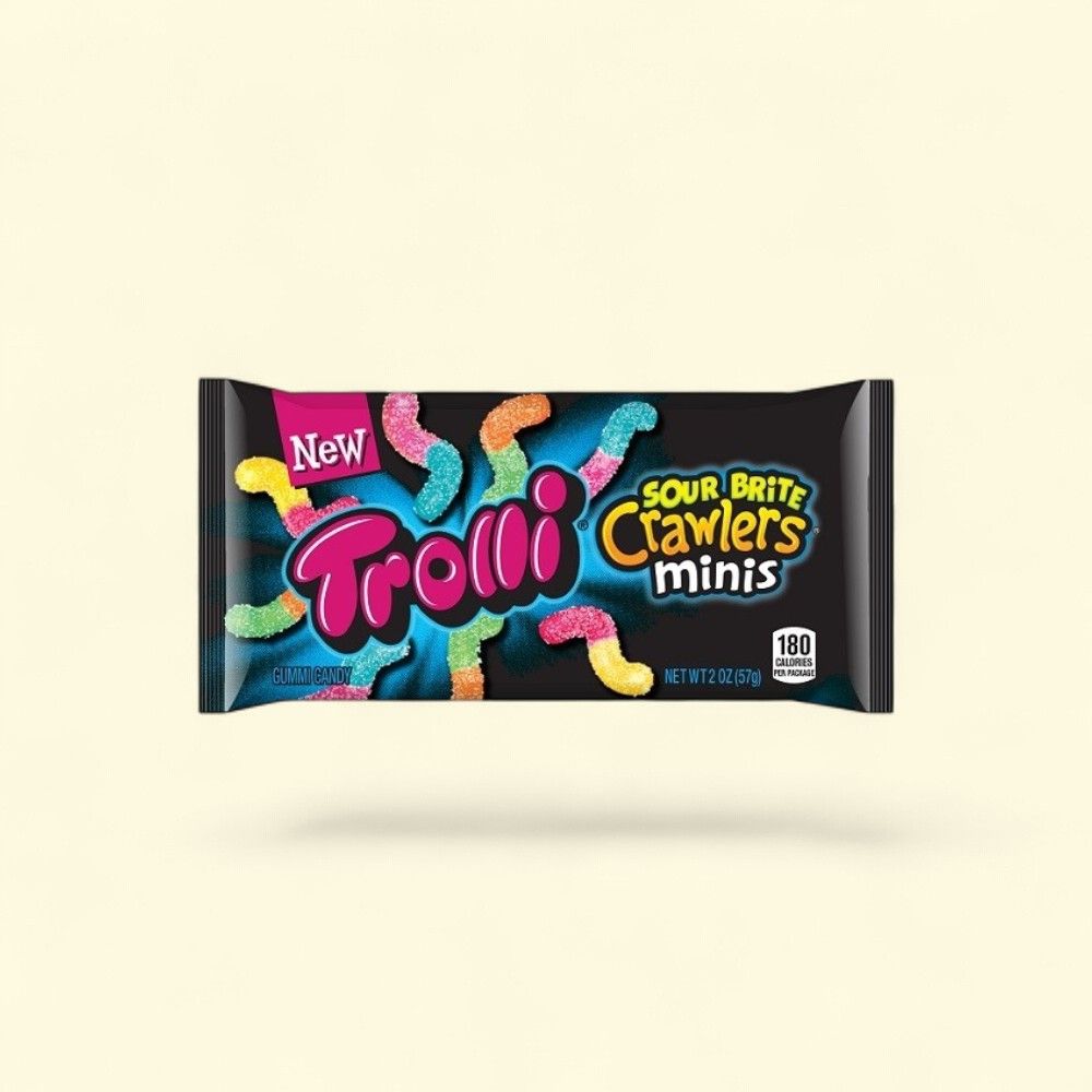 Trolli Sour Mini Brite Crawlers Gummy Candy — authentic US product shipped worldwide by Treatspree