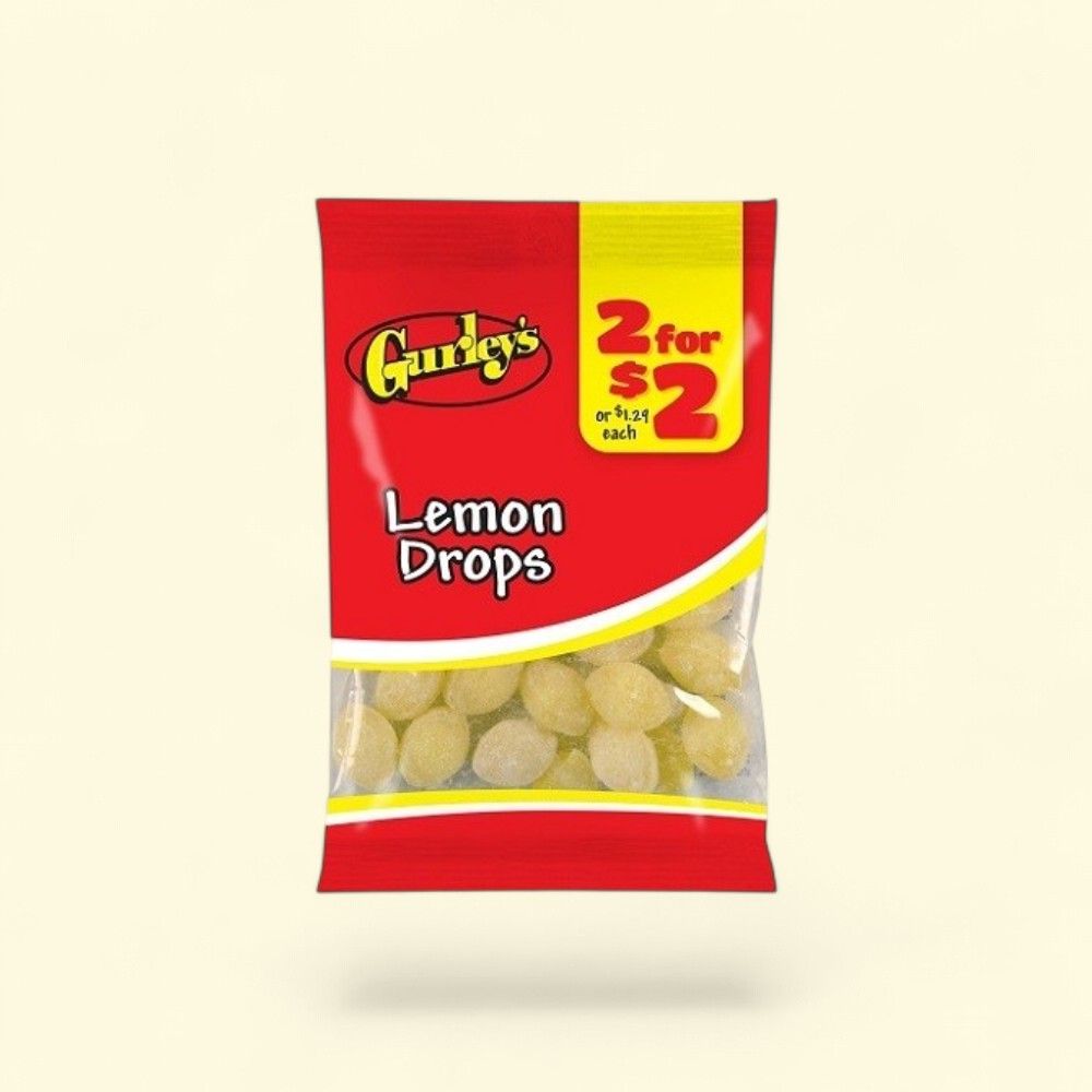 Gurley's Lemon Drops Candy, 12 Count, 2.75 oz — authentic US product shipped worldwide by Treatspree
