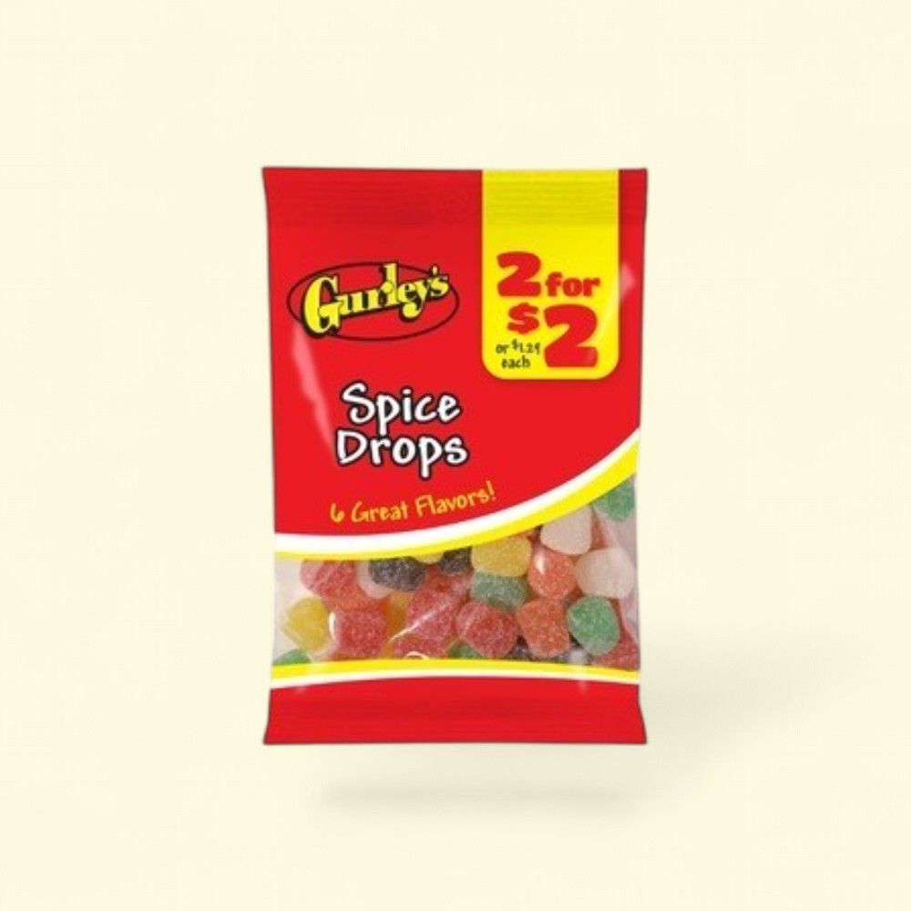 Gurley's Spice Candy Drops, 12 x 3.5oz Packs — authentic US product shipped worldwide by Treatspree