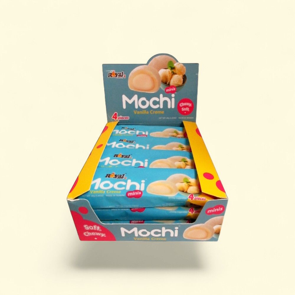 Royal Family Mochi Vanilla Creme Cake (12 Count) — authentic US product shipped worldwide by Treatspree
