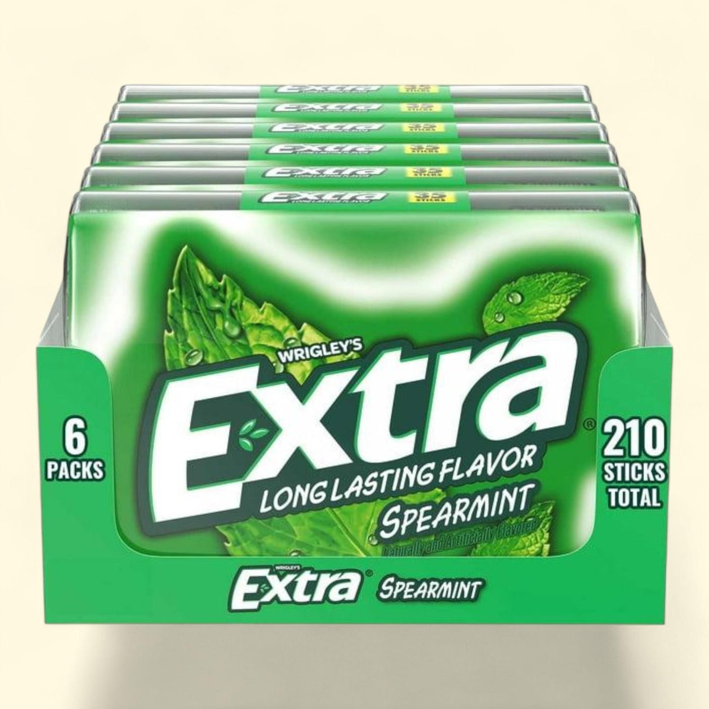 Extra Sugar-Free Gum, Spearmint, 35 pcs., 6 pk.