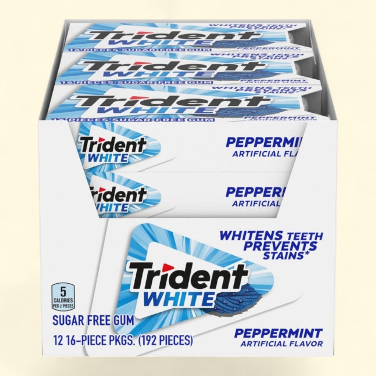 Trident White, Peppermint, 12-count