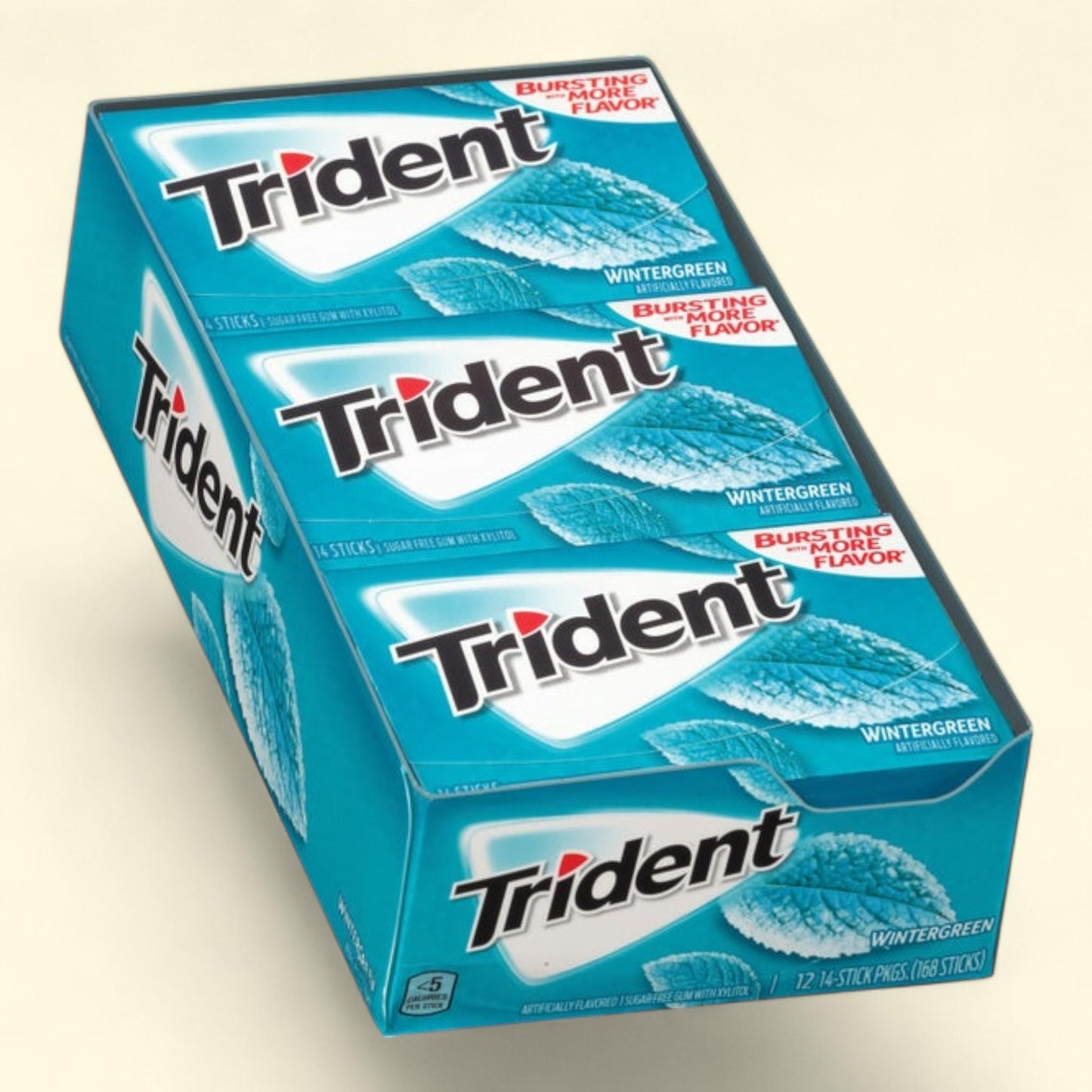 Trident Gum, Wintergreen, 14 Sticks, 12-count