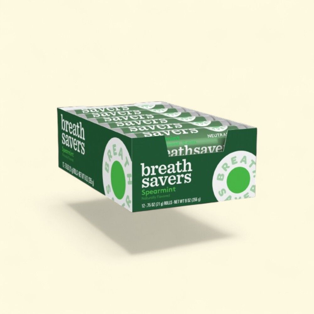Breath Savers Spearmint Mint Roll (12-Count Pack) — authentic US product shipped worldwide by Treatspree