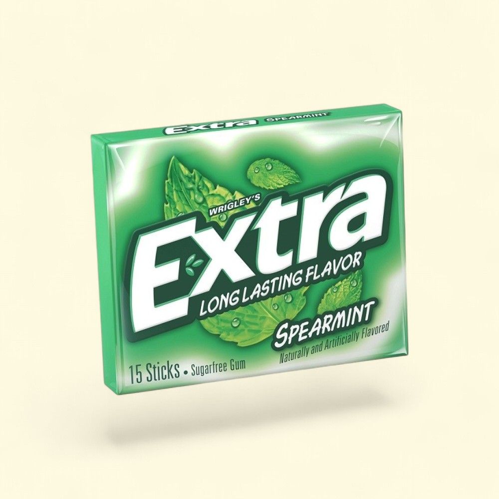 Extra Spearmint Sugar-Free Chewing Gum - 10 Count Pack — authentic US product shipped worldwide by Treatspree