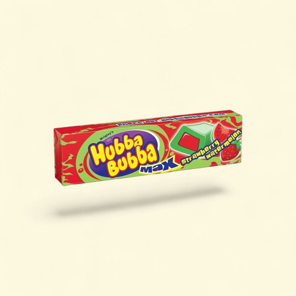 Hubba Bubba Max Strawberry Watermelon Bubble Gum (18 Packs) — authentic US product shipped worldwide by Treatspree