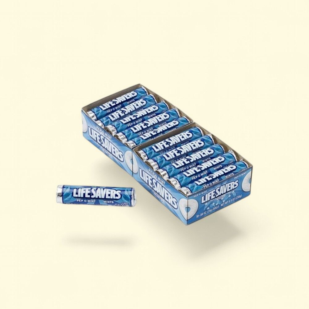 LIFE SAVERS Peppermint Hard Candy, 20 Count — authentic US product shipped worldwide by Treatspree