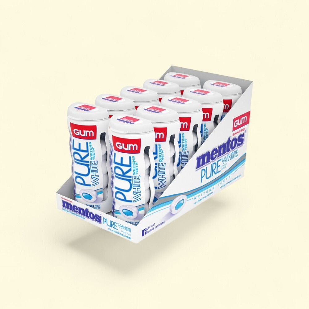 Mentos White Sweet Mint Chewy Candy - 10 Count — authentic US product shipped worldwide by Treatspree