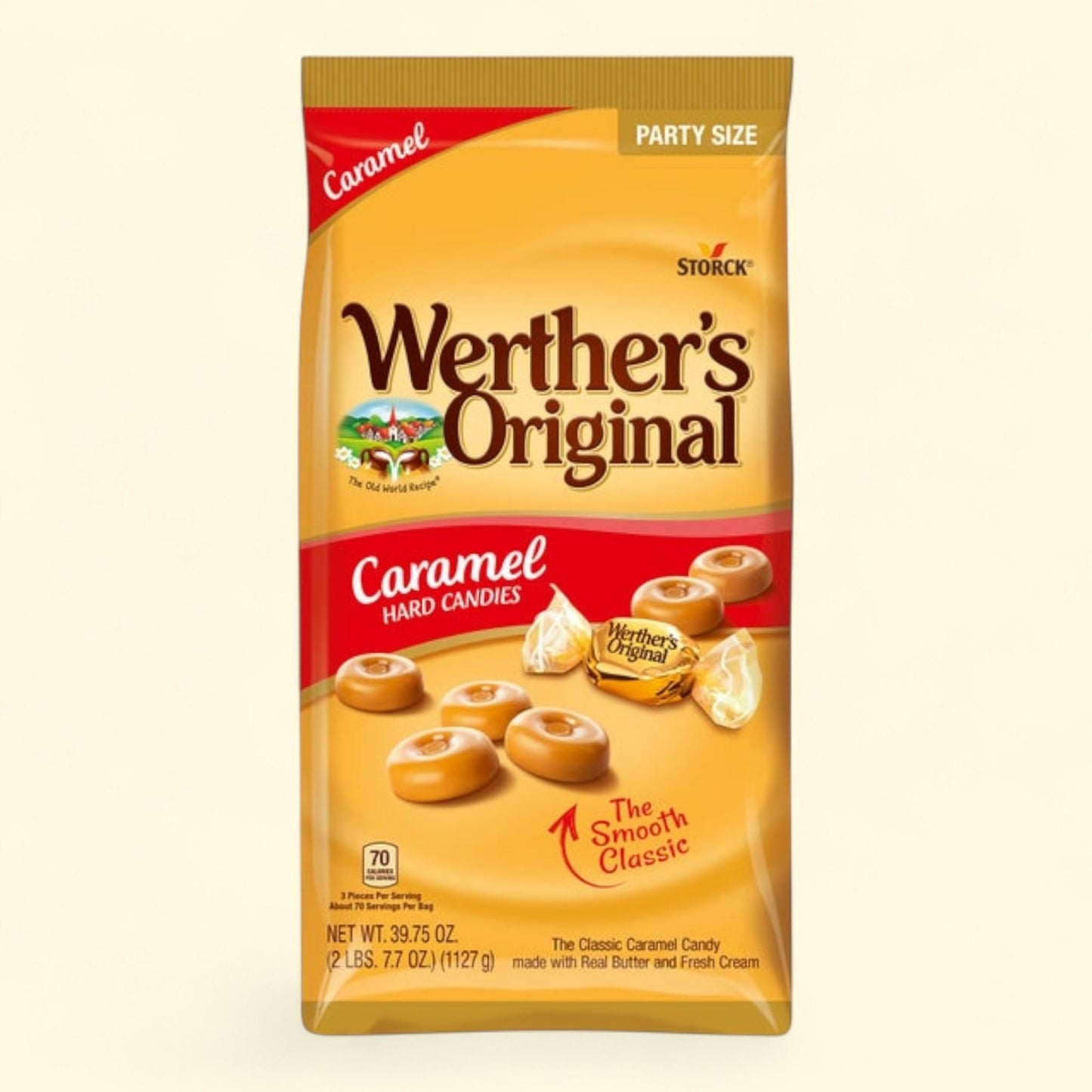 Werther's Original Hard Candy, Caramel, 39.75 oz
