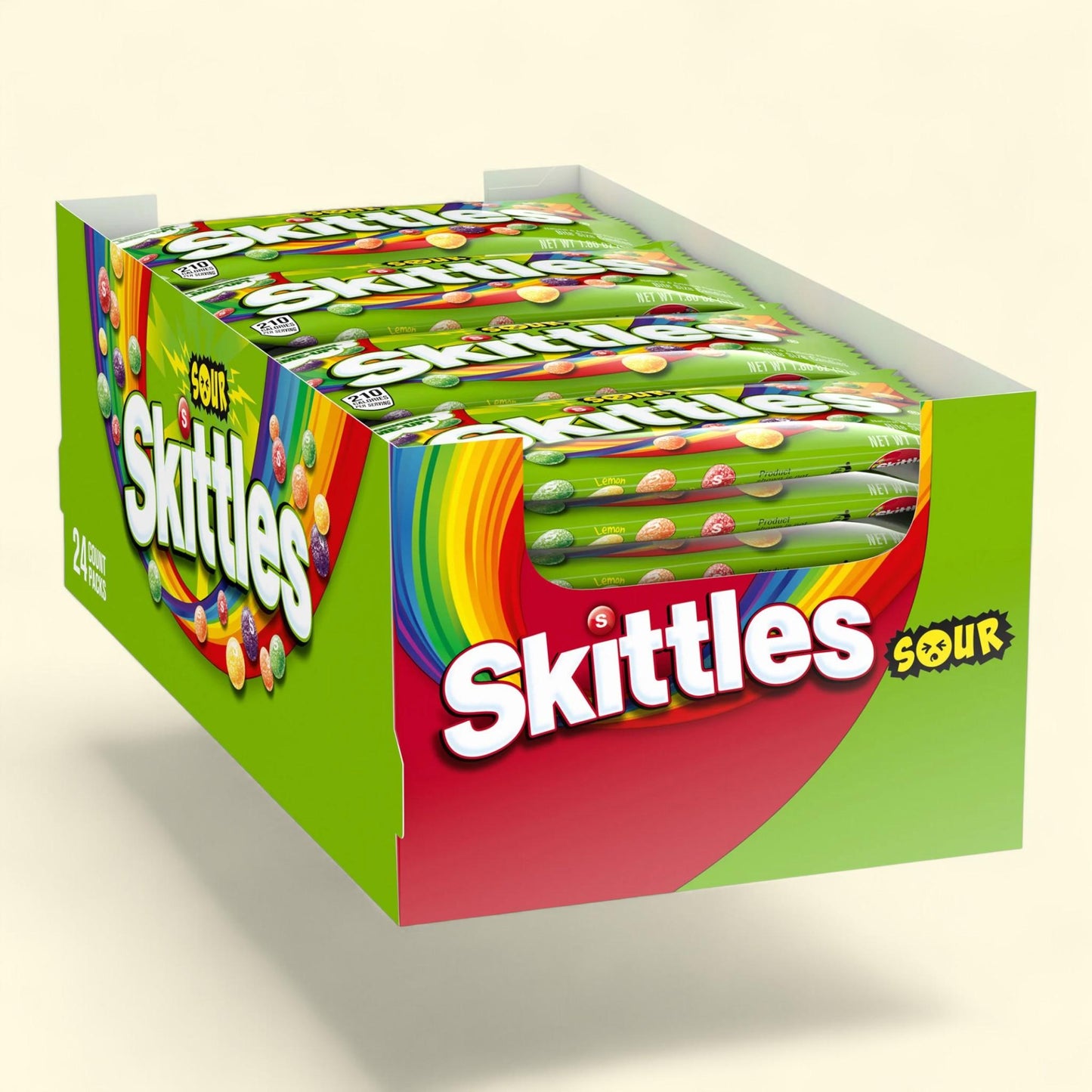 Skittles Bite Size Candy, Sour, 1.8 oz, 24-count