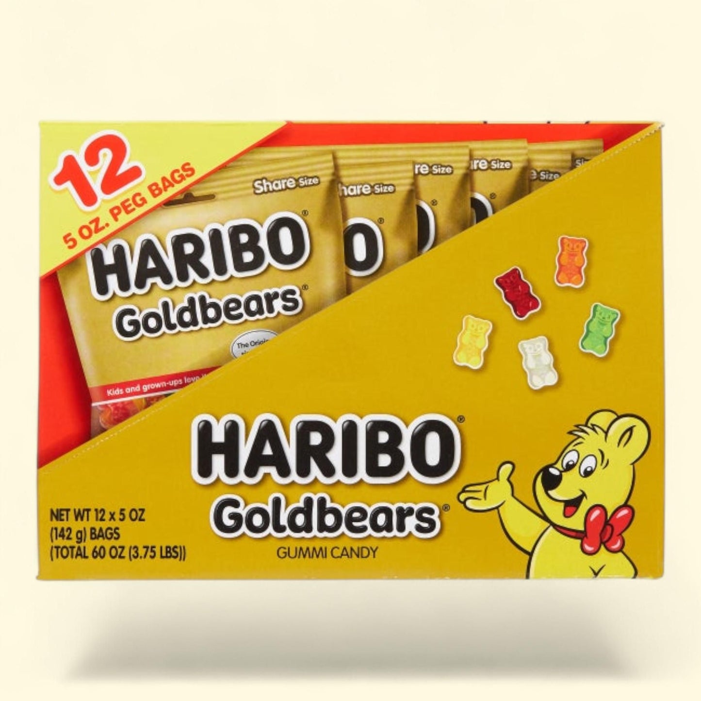 Haribo Goldbears Gummi Candy, 5 oz, 12-count