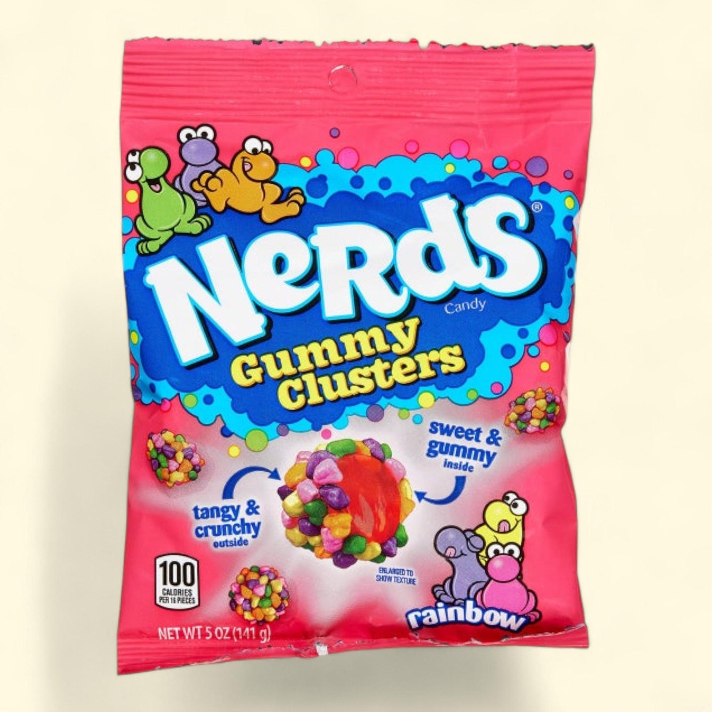 Nerds Gummy Clusters, Rainbow, 5 oz, 12-count