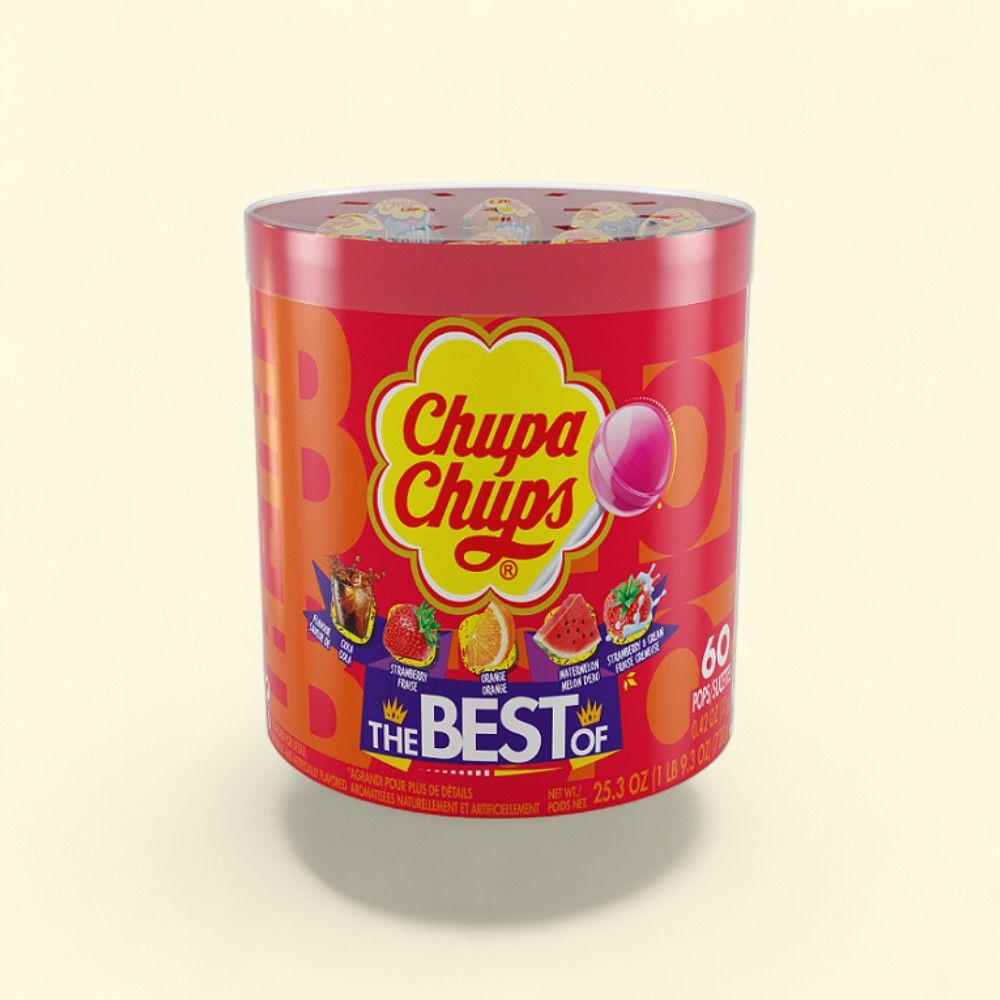 Chupa Chups Assorted Lollipops, Bulk Pack of 60 — authentic US product shipped worldwide by Treatspree