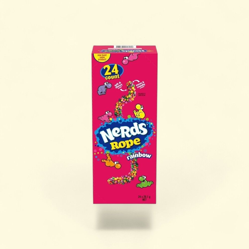 NERDS Rainbow Rope Candy, 24-Count Box — authentic US product shipped worldwide by Treatspree