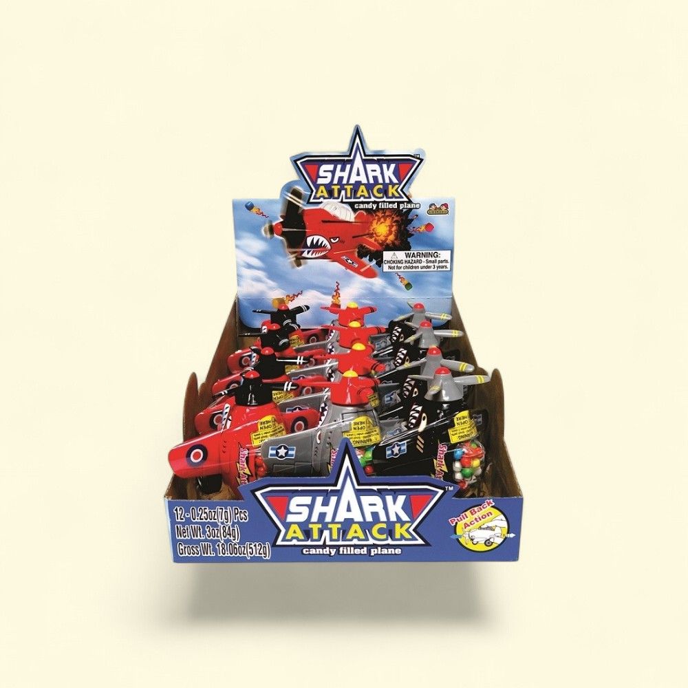Shark Attack Candy Plane - 12 Count — authentic US product shipped worldwide by Treatspree