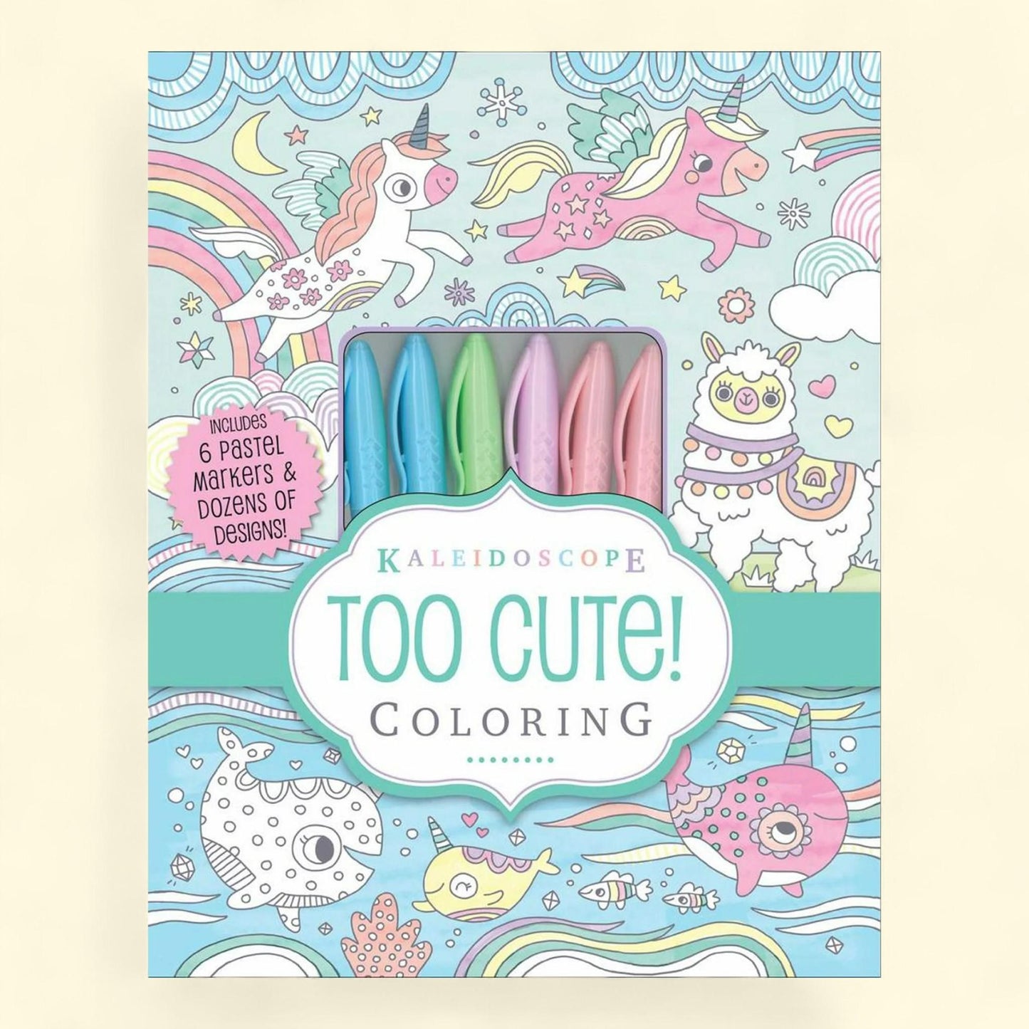 Kaleidoscope Coloring Book, 64 pages