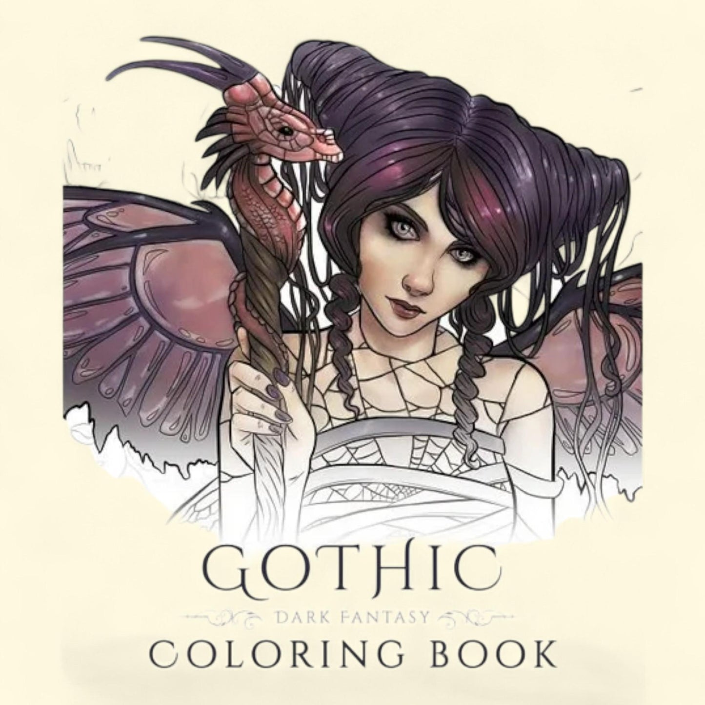 Selina Fantasy Coloring: Gothic - Dark Fantasy Coloring Book, Paperback