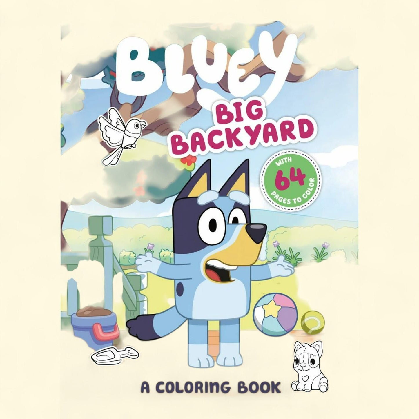 PENGUIN YOUNG READERS LIC Bluey: Big Backyard Coloring Book, 64 pages